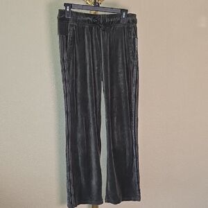 adidas Black Velour Track Pants